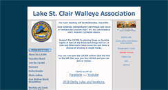 Desktop Screenshot of lakestclairwalleyeassociation.com